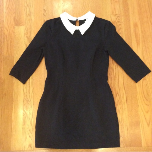 Urban Outfitters Dresses & Skirts - Lowest! bodycon white collar black dress